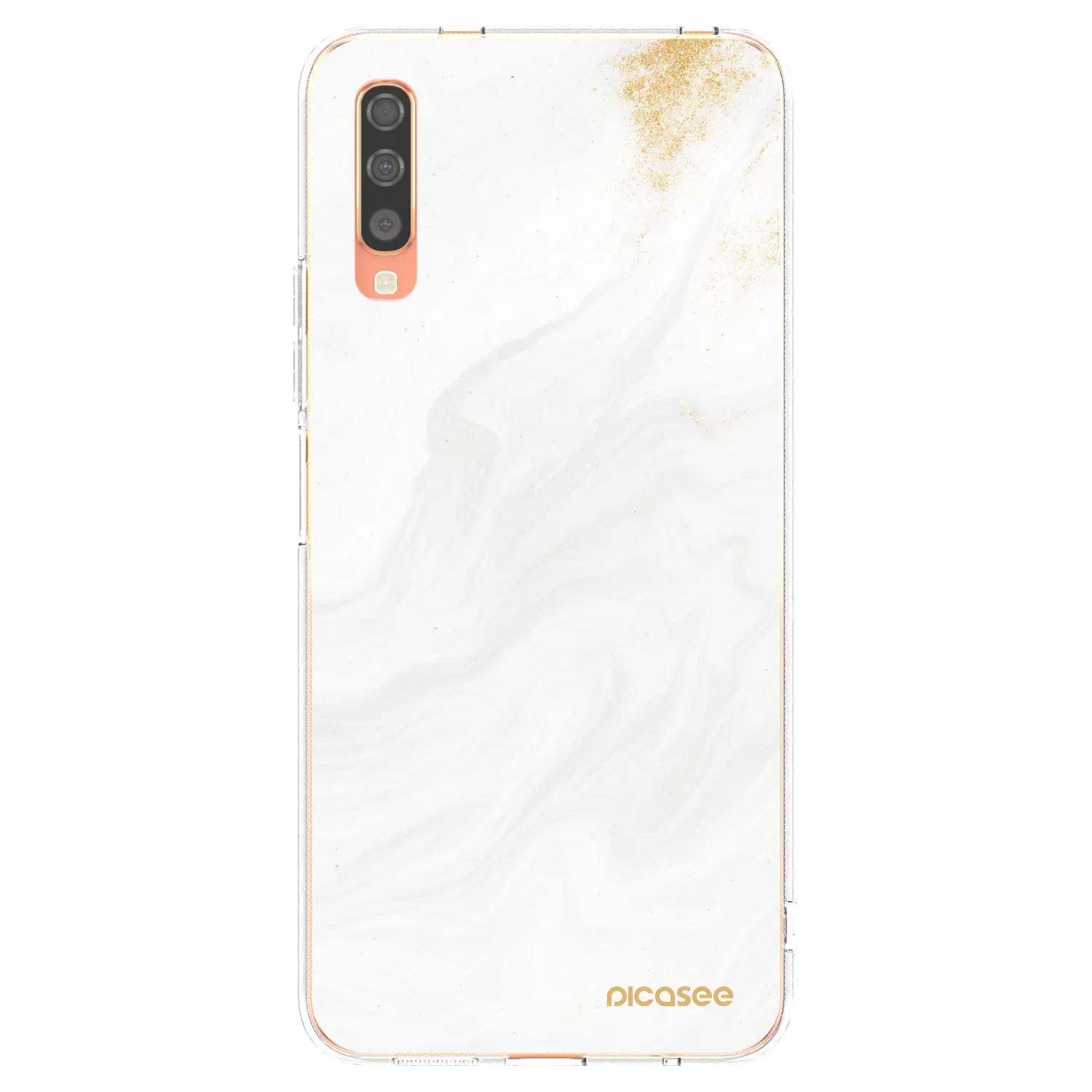 Picasee husă transparentă din silicon pentru Samsung Galaxy A70 A705F - White