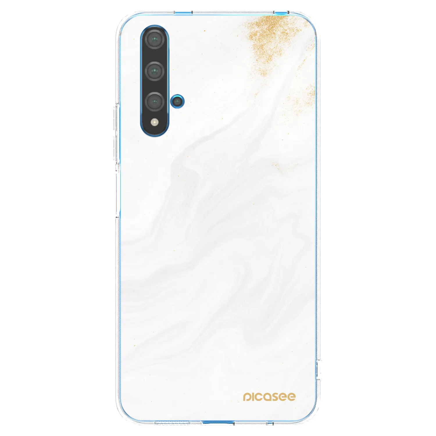 Picasee husă transparentă din silicon pentru Huawei Nova 5T - White