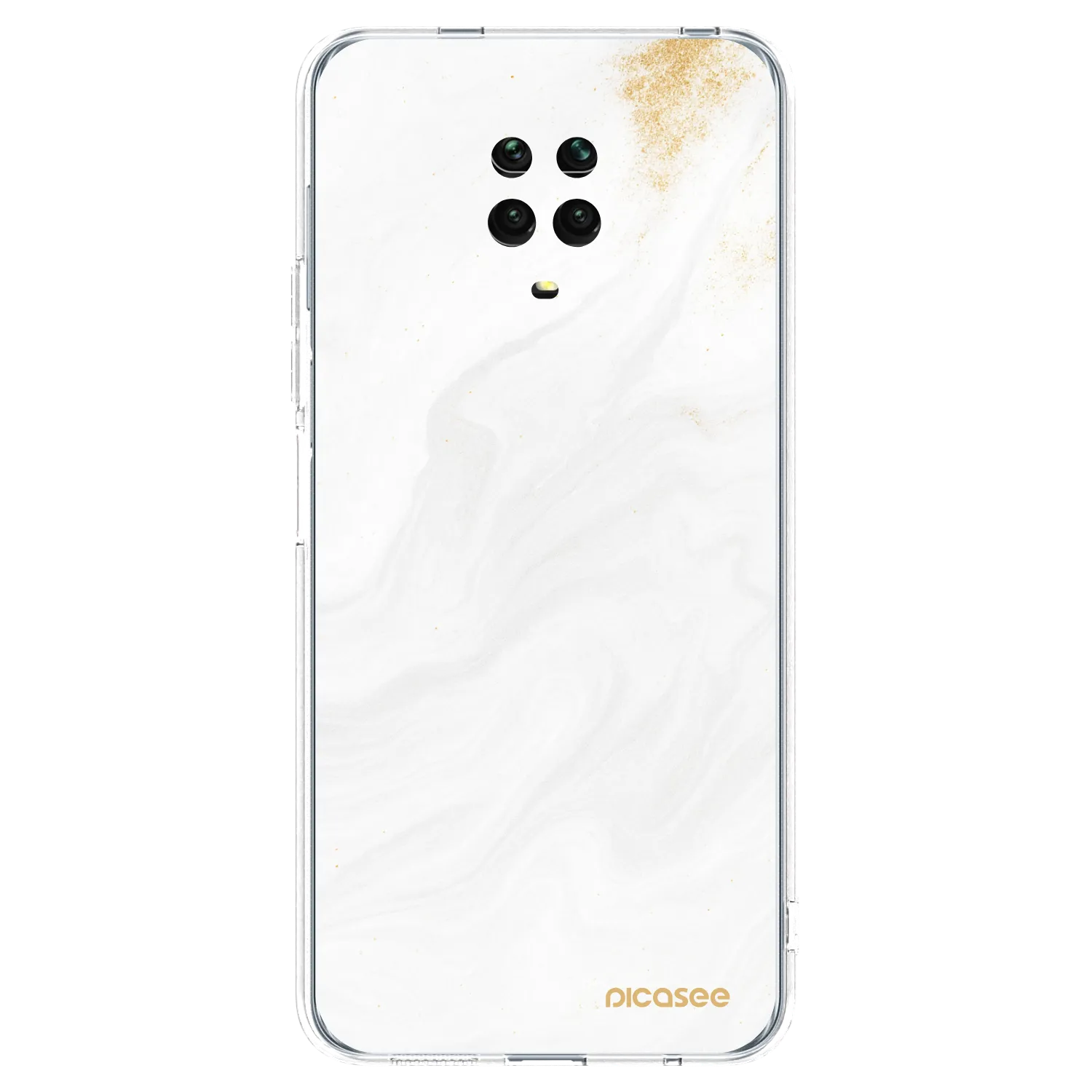 Picasee husă transparentă din silicon pentru Xiaomi Redmi Note 9 Pro - White