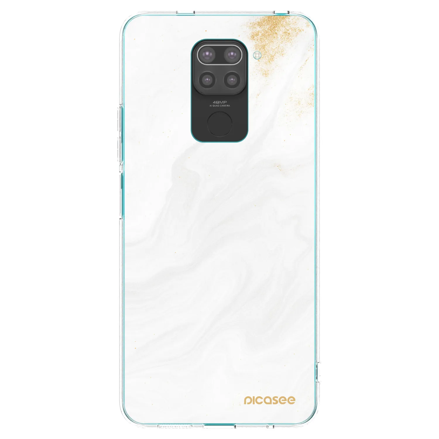 Picasee husă neagră din silicon pentru Xiaomi Redmi Note 9 - White