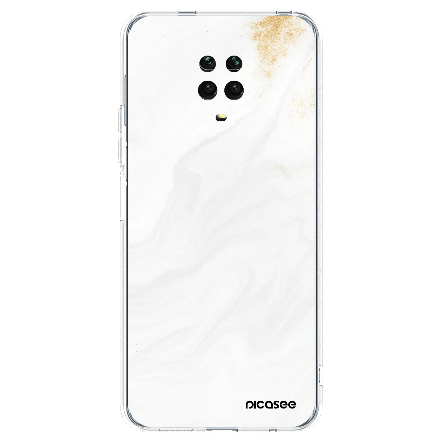 Picasee husă transparentă din silicon pentru Xiaomi Redmi Note 9S - White