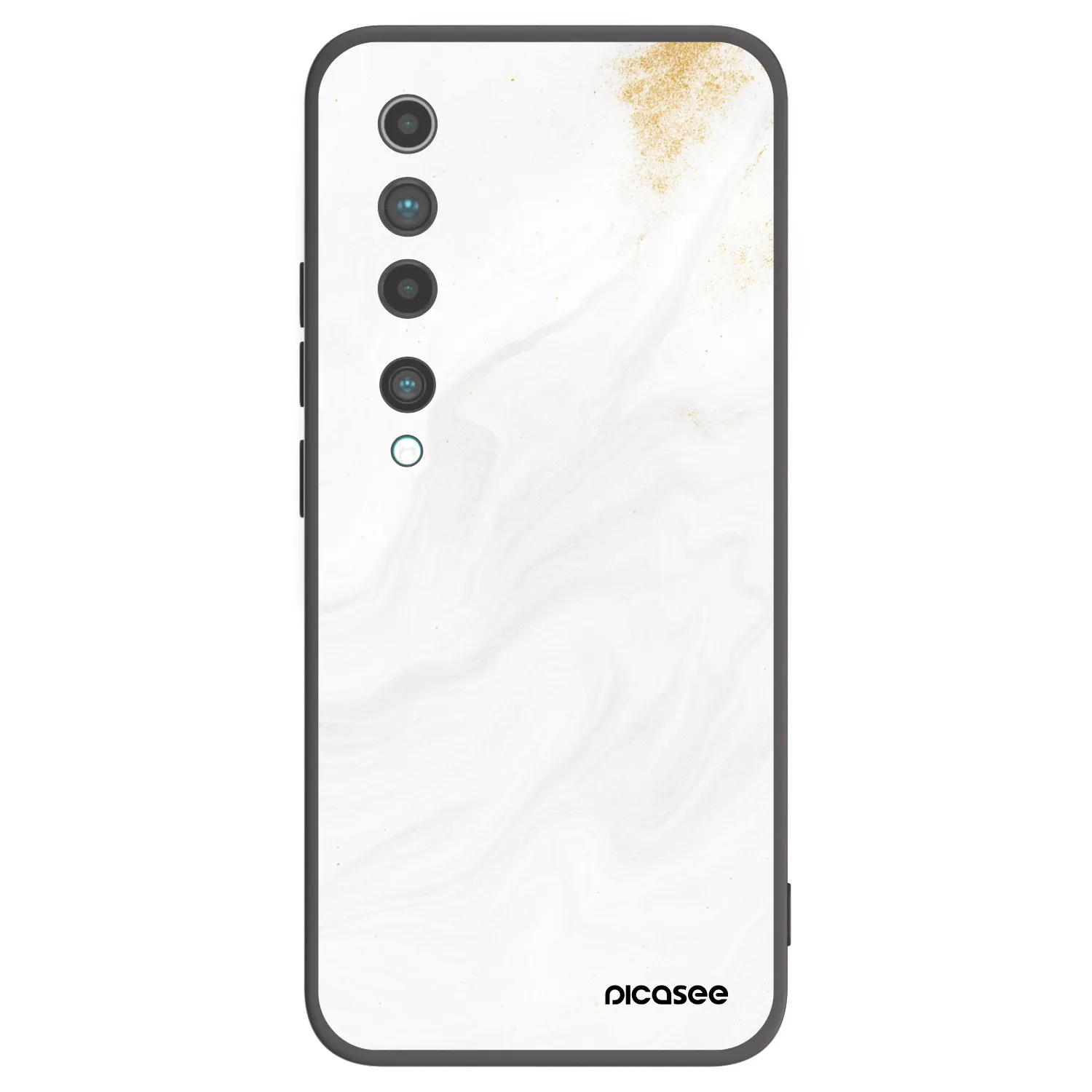Picasee husă neagră din silicon pentru Xiaomi Mi 10 - White