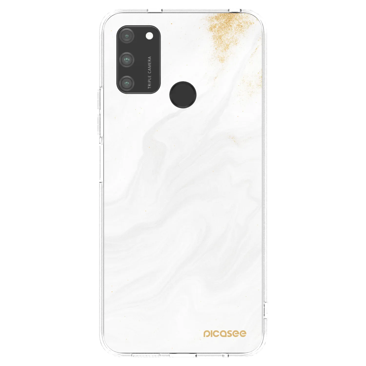 Picasee husă transparentă din silicon pentru Honor 9A - White