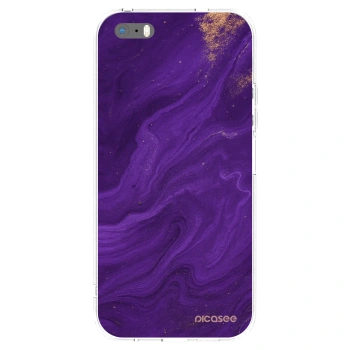 Picasee husă transparentă din silicon pentru Apple iPhone 5/5S/SE - Purple