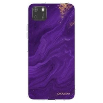 Picasee husă transparentă din silicon pentru Huawei Y5P - Purple