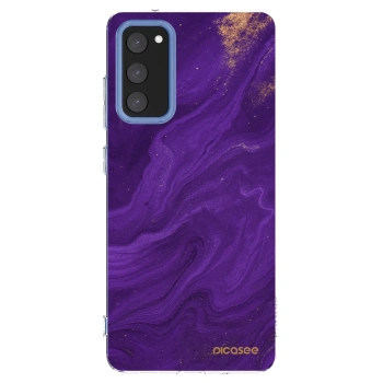 Picasee husă transparentă din silicon pentru Samsung Galaxy S20 FE - Purple