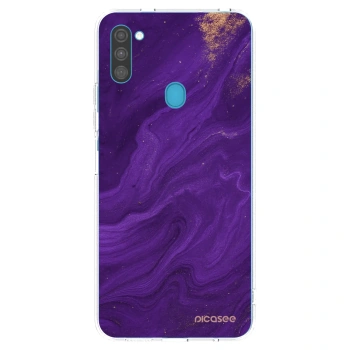 Picasee husă transparentă din silicon pentru Samsung Galaxy M11 - Purple