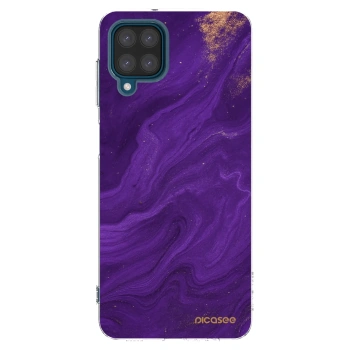 Picasee husă transparentă din silicon pentru Samsung Galaxy A12 A125F - Purple