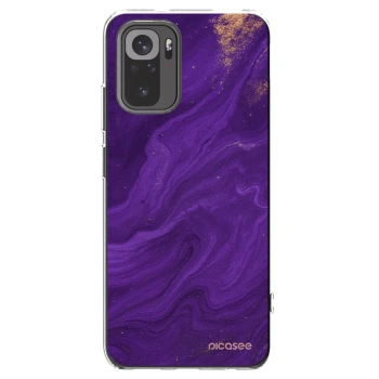 Picasee husă transparentă din silicon pentru Xiaomi Redmi Note 10 - Purple