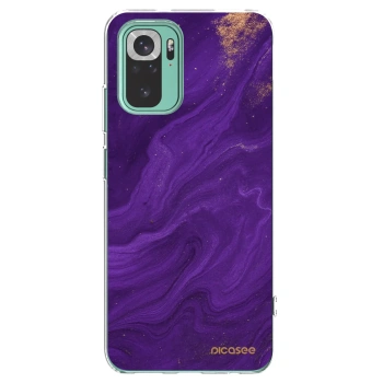 Picasee husă transparentă din silicon pentru Xiaomi Redmi Note 10 Pro - Purple