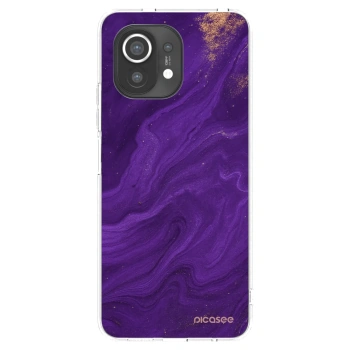 Picasee husă transparentă din silicon pentru Xiaomi Mi 11 - Purple