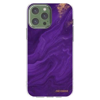 Picasee husă transparentă din silicon pentru Apple iPhone 13 Pro Max - Purple