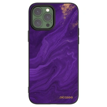 Picasee husă neagră din silicon pentru Apple iPhone 13 Pro Max - Purple