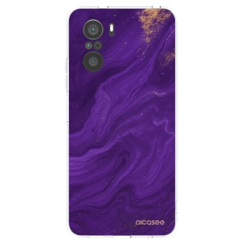 Picasee husă transparentă din silicon pentru Xiaomi Poco F3 - Purple