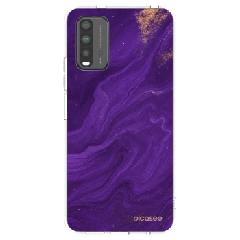 Picasee husă transparentă din silicon pentru Xiaomi Redmi 9T - Purple