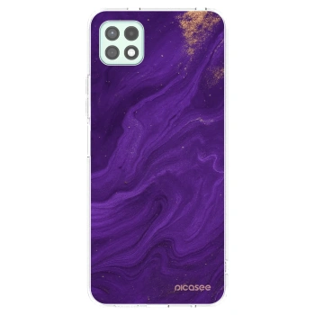 Picasee husă transparentă din silicon pentru Samsung Galaxy A22 A226B 5G - Purple