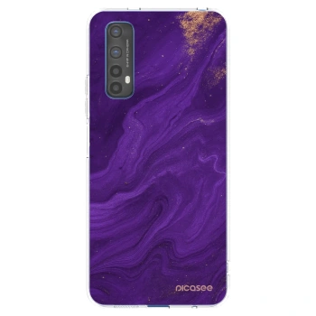 Picasee husă transparentă din silicon pentru Realme 7 - Purple