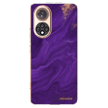 Picasee husă transparentă din silicon pentru Honor 50 5G - Purple