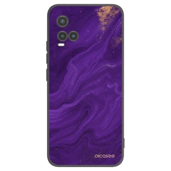 Picasee husă neagră din silicon pentru Vivo Y33s - Purple