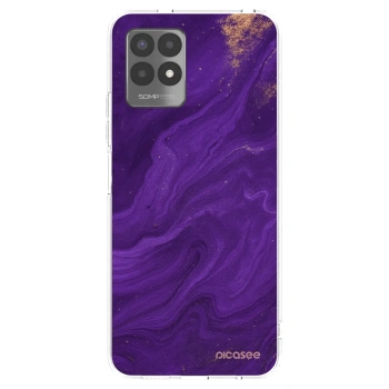 Picasee husă transparentă din silicon pentru Realme 8i - Purple