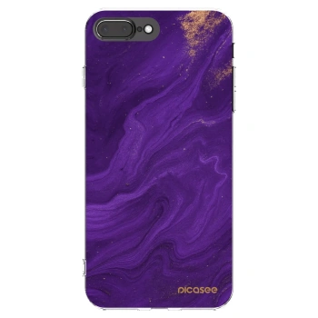 Picasee husă transparentă din silicon pentru Apple iPhone 7 Plus - Purple