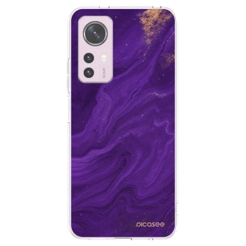 Picasee husă transparentă din silicon pentru Xiaomi 12 - Purple