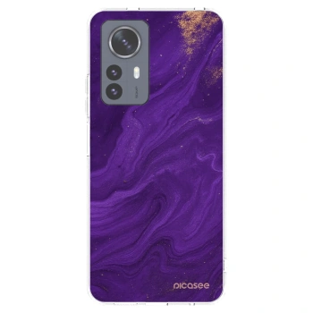 Picasee husă transparentă din silicon pentru Xiaomi 12 Pro - Purple