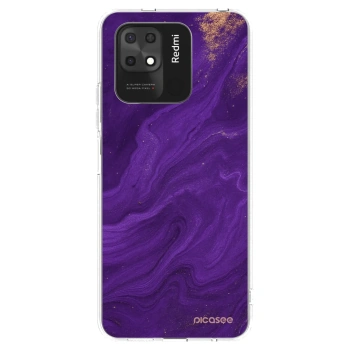 Picasee husă transparentă din silicon pentru Xiaomi Redmi 10C - Purple
