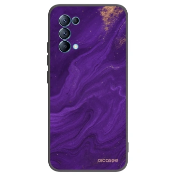 Picasee husă neagră din silicon pentru OPPO Reno 5 5G - Purple