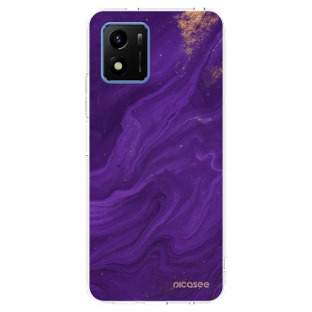 Picasee husă transparentă din silicon pentru Vivo Y01 - Purple