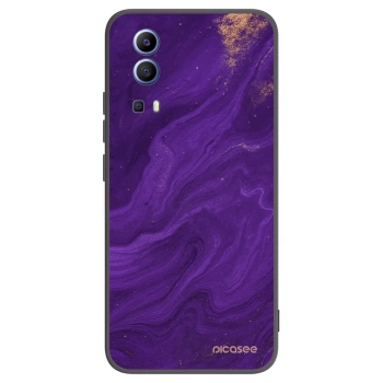 Picasee husă neagră din silicon pentru Vivo Y52 5G - Purple