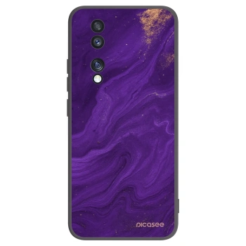 Picasee husă neagră din silicon pentru Honor 70 - Purple