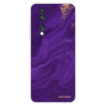 Picasee husă transparentă din silicon pentru Honor 70 - Purple