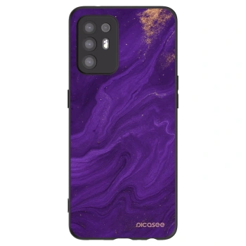 Picasee husă neagră din silicon pentru OPPO A94 5G - Purple