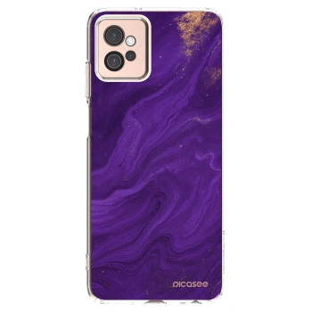 Picasee husă transparentă din silicon pentru Motorola Moto G32 - Purple