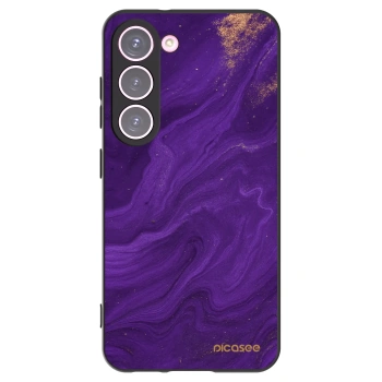 Picasee husă neagră din silicon pentru Samsung Galaxy S23 5G - Purple