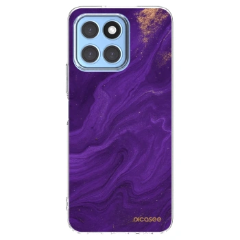 Picasee husă transparentă din silicon pentru Honor X8 5G - Purple