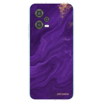 Picasee husă transparentă din silicon pentru Xiaomi Poco X5 - Purple
