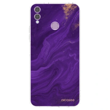 Picasee husă transparentă din silicon pentru Honor 8X - Purple