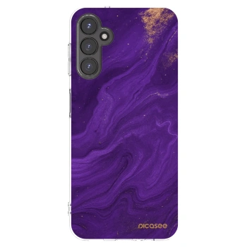 Picasee husă transparentă din silicon pentru Samsung Galaxy A14 4G A145R - Purple