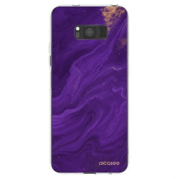 Picasee husă transparentă din silicon pentru Samsung Galaxy S8 G950F - Purple