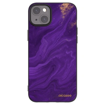 Picasee husă neagră din silicon pentru Apple iPhone 15 Plus - Purple