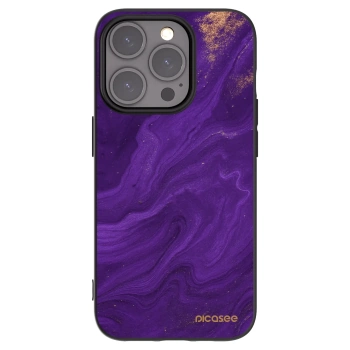 Picasee husă neagră din silicon pentru Apple iPhone 15 Pro - Purple