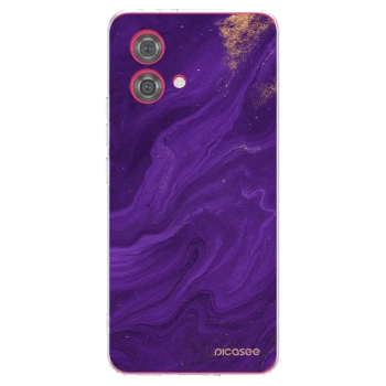 Picasee husă transparentă din silicon pentru Motorola Moto G84 5G - Purple