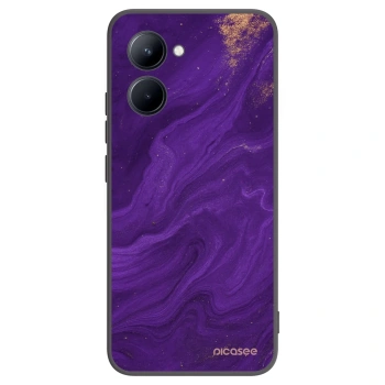 Picasee husă neagră din silicon pentru Realme C33 (2023) - Purple
