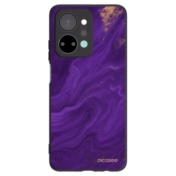 Picasee husă neagră din silicon pentru Honor X7a - Purple