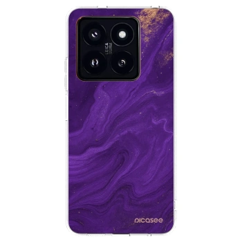 Picasee husă transparentă din silicon pentru Xiaomi 14 Pro - Purple