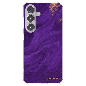 Picasee husă transparentă din silicon pentru Samsung Galaxy S24 S921B 5G - Purple