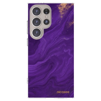 Picasee husă transparentă din silicon pentru Samsung Galaxy S24 Ultra S928B 5G - Purple
