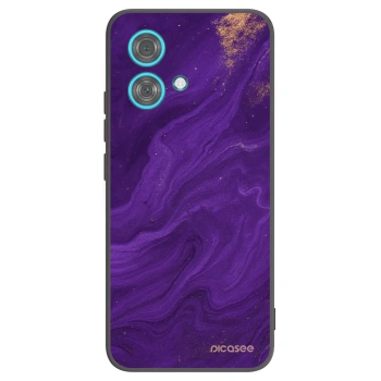 Picasee husă neagră din silicon pentru Motorola Edge 40 Neo - Purple